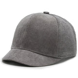 Dad Hat Cotton Short Brim Baseball Cap Solid Color Hats for Women Men Outdoor Visor Cap Casual Snapback Hats aidase-shop