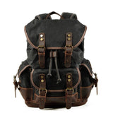 Aidase  Vintage Canvas Backpacks for Men Laptop Daypacks Waterproof Rucksacks Large Waxed Mountaineering Travel Pack vintage backpack aidase-shop
