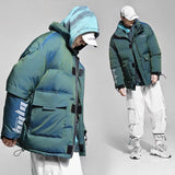 Aidase Fashion Winter White Duck Down Jacket Men Casual  Windbreaker Letter Print Discoloration Jacket Couple's Warm Down Coat Jacket aidase-shop