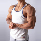 Aidase  Summer Men Bodybuilding exercise Tank Tops Gym Workout Fitness Cotton Sleeveless shirt Running Clothes Singlet Male  Casual aidase-shop
