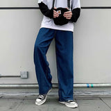 Aidase Jeans Men Denim Summer Thin Baggy Solid Simple Retro Loose Leisure Plus Size 3XL Korean Style Washed High Street Trendy Wide Leg aidase-shop