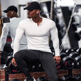 Aidase  Mens Summer gyms Workout Fitness T-shirt Bodybuilding Slim Shirts printed O-neck Long sleeves cotton Tee Tops clothing aidase-shop