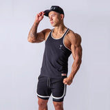 Aidase  Summer Men Bodybuilding exercise Tank Tops Gym Workout Fitness Cotton Sleeveless shirt Running Clothes Singlet Male  Casual aidase-shop
