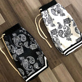 Aidase 2022 Harajuku Streetwear Shorts men Bandana Pattern Fashion Summer Shorts Hip Hop Casual Bottoms Elastic Wais man Casual pants aidase-shop