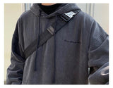 Aidase 2022 Free Shipping Hip Hop Long Hoodies Men Fleece Solid Color Autumn New Fashion Oversizes Loose Casual Couple Streetwear aidase-shop