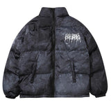 Aidase Men Hip Hop Oversize Padded Bomber Jacket Coat Streetwear Graffiti Jacket Parka Cotton Harajuku Winter Down Jacket Coat Outwear aidase-shop