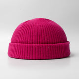 Aidase Fashion Hip Hop Beanie Knitted Hat Men Skullcap Women Winter Warm Brimless Baggy Melon Cap Cuff Docker Fisherman Beanies Hats aidase-shop