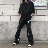 Aidase Gothic Denim Trousers Male Jeans for Men 2021 Goth Flare Pants Men Jeans Pants Slim Fit Punk Rave Hip Hop Streetwear aidase-shop