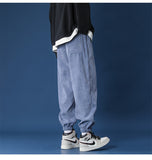Aidase   Man Casual Tie Leg Straight Pants Woman Corduroy Solid Color Oversize Trousers Man Warm Korean Streetwear Pants 6 Color aidase-shop