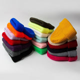 Aidase Fashion Hip Hop Beanie Knitted Hat Men Skullcap Women Winter Warm Brimless Baggy Melon Cap Cuff Docker Fisherman Beanies Hats aidase-shop