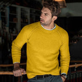 Aidase Casual Long Sleeve O-Neck T-shirts Autumn Fashion Solid Knitted Tee Men 2022 Spring Fashion Men's Slim Tops Pullover Streetwear aidase-shop