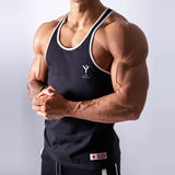 Aidase  Summer Men Bodybuilding exercise Tank Tops Gym Workout Fitness Cotton Sleeveless shirt Running Clothes Singlet Male  Casual aidase-shop