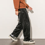 Aidase 2021 Autumn Winter Men's Corduroy Pants Solid Oversize Straight Trousers Japanese Streetwear Baggy Big Size Casual Bottoms aidase-shop