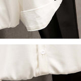 White Shirts Men Long Sleeve Button Tops Casual Loose Breathable Couple Solid Turn Down Collar Camisa De Homem Handsome Fashion aidase-shop