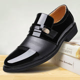 Aidase Luxury Brand PU Leather Fashion Men Business Dress Loafers Pointed Toe Black Shoes Oxford Breathable Formal Wedding Shoes 698 aidase-shop
