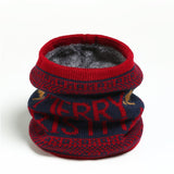 Winter Letter Ski Mask Ring Scarf Unisex Knitted Cotton Warm Neckerchief Cashmere Men Women Snood Bufanda Suit Ourdoor  New aidase-shop