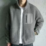 Aidase 2021 Winter Jackets Mens New Men's Plush Wool Jacket Fashion Brand Stand Collar Cotton Men's Jacket Free Shipping Jaket Men Best aidase-shop