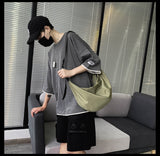 Aidase Men's and women's shoulder bag leisure student bag high quality Oxford women's crossbody bag waterproof outdoor fitness bag aidase-shop