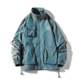Japan Style Hip Hop Mens Windbreaker Jacket Coat Loose Streetwear Mens Oversized Jacket Sportswear Bomber Jackets Harajuku Coat aidase-shop