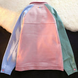 Aidase Bomber Jacket Women Baseball Uniform Design Colorful Casual Loose Autumn Corduroy Coat Harajuku Streetwear Vintage Clothing aidase-shop