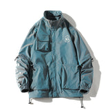 Japan Style Hip Hop Mens Windbreaker Jacket Coat Loose Streetwear Mens Oversized Jacket Sportswear Bomber Jackets Harajuku Coat aidase-shop