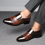 Business Luxury OXford Shoes Men Breathable Leather Shoes Rubber Formal Dress Shoes Male Office Party Wedding Shoes Mocassins ty aidase-shop