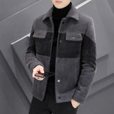 Aidase Mens Wool Trench Coat Striped  Casual Jacket 2022 Autumn Winter Warm Steetwear Windbreaker Big Pocket Outwear Ropa De Hombre aidase-shop