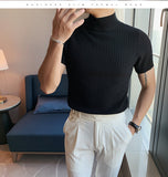 Aidase   2022 Brand clothing Men Summer Casual Knit Sweaters/Male Slim Fit Round collar trend Short Sleeve T-shirts Plus size S-3XL aidase-shop