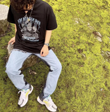 Aidase 2022 Summer Outfits Sticker Vetements Women Men T-Shirts 1:1 High quality Oversize 280g Combed Cotton Vetements Tees Vetements T shirt aidase-shop