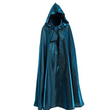 Aidase  Halloween Party Cosplay Woman Men Adult Long Hero Witchcraft Witchcraft Robe Hood Cloak Cosplay Satin Red Medieval Cloak aidase-shop