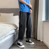 Aidase Straight-leg Men's Solid Jeans Loose Casual Fashion Male Denim Pants Hip Hop Streetwear Large Size 5XL Trousers aidase-shop