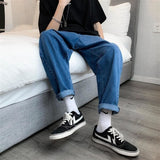 Aidase Straight-leg Men's Solid Jeans Loose Casual Fashion Male Denim Pants Hip Hop Streetwear Large Size 5XL Trousers aidase-shop