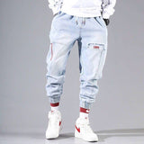 New Streetwear Hip Hop Cargo Pants Men's jeans Cargo Pants Elastic Harun pants Joggers Pants In Autumn and Spring Men Clothing aidase-shop