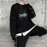 Dark Style Butterfly Graphic Men's Tshirt Spring New Long Sleeve Male T-shirt Casual Oversize Basic Unisex Clothing aidase-shop