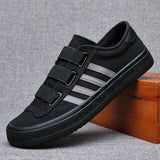 Elastic Band Canvas Casual Sneakers Youth Trend Men's Vulcanized Loafers Brand New Lazy Simple Joker Shoes aidase-shop