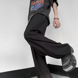 Summer New Japanese Style Baggy Slim Pants Mens Tall Light Thin  Ice Silk Casual Pant Male Harajuku Trend Trousers aidase-shop