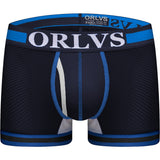 ORLVS Sexy Men Boxers Comfortable Underwear Mesh Breathable Nylon Male Panties Cueca Tanga Men Boxershorts Solid Shorts Boxers aidase-shop