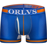 ORLVS Sexy Men Boxers Comfortable Underwear Mesh Breathable Nylon Male Panties Cueca Tanga Men Boxershorts Solid Shorts Boxers aidase-shop