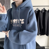 Autumn New Foaming Printing Fake Two Pieces Hoodies Men Fashion Unisex Casual Loose Pullovers Streetwear Male Sweatshirts aidase-shop