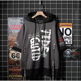 Aidase Autumn Men's Hoodie Sweatshirt Casual Black Hoodies Tops Techwear Hip Hop Harajuku Patchwork Japanese Streetwear Men 3XL aidase-shop