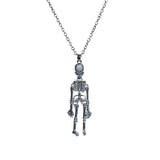 Personality Metal Pumpkin Skeleton Skull Necklace for Men Women Halloween Ghost Skull Bat Pumpkin Head Necklace Party Jewelry aidase-shop