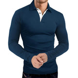 Aidase Solid Color Turn-down Collar Men Shirt Soft Leisure Long Sleeve Autumn Shirt All Match Formal Quick Dry Men Shirt	for Work aidase-shop