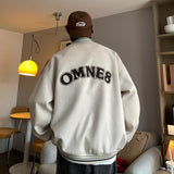 Embroidered Zip Coats Men Autumn Streetwear Baseball Jackets Mens Sportswear Varsity Clothing Patchwork Bomber Jacket aidase-shop