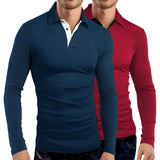 Aidase Solid Color Turn-down Collar Men Shirt Soft Leisure Long Sleeve Autumn Shirt All Match Formal Quick Dry Men Shirt	for Work aidase-shop