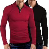 Aidase Solid Color Turn-down Collar Men Shirt Soft Leisure Long Sleeve Autumn Shirt All Match Formal Quick Dry Men Shirt	for Work aidase-shop