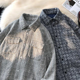 Spring New Vintage Men Stripe Jackets Korean Streetwear Casual Man Coats Fashion Unisex Hip Hop Loose Jacket aidase-shop