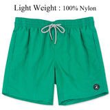 Mens Swimwear Solid Swim Trunks Summer Beach Board Shorts with Pockets Quick Dry Mens Running Surfing Swimming Shorts aidase-shop