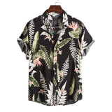 Mens Hawaiian Shirt Tropical Beach Floral Shirts Men 2022 Summer New Casual Button Down Short Sleeve Shirt Men Camisa Masculina aidase-shop