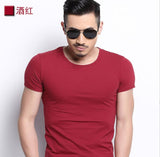 Aidase  New Men V-neck T Shirt 6 colors Fitness Mens T-shirts V neck Man T-shirt For Male Clothing Tshirts M-4XL Tops o-neck Tees aidase-shop