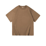 Summer Man T-shirts Short Sleeve Solid Color Casual Oversized T Shirt Men Harajuku Hip Hop Cotton Men's Clothing Tops Tee aidase-shop